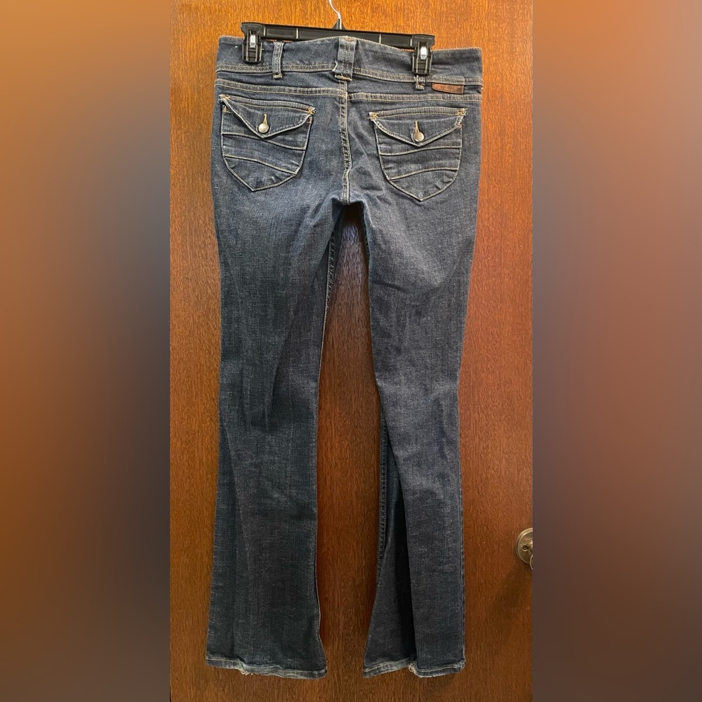 Brody Jeans Dark Wash with Flap Button Pockets Size 30/33